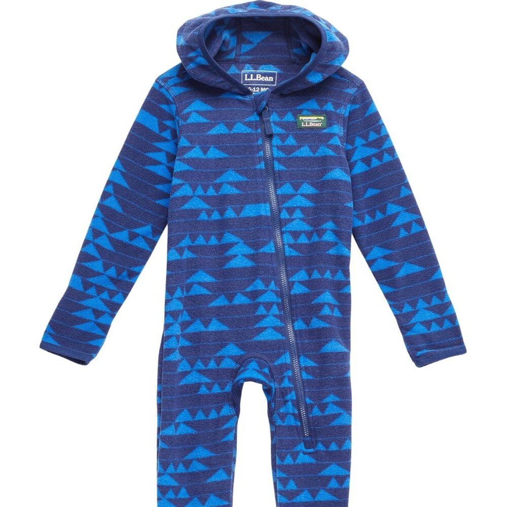 L.L.Bean Fitness Fleece Bunting (Infant), Sapphire Blue, size 6-12, almost new